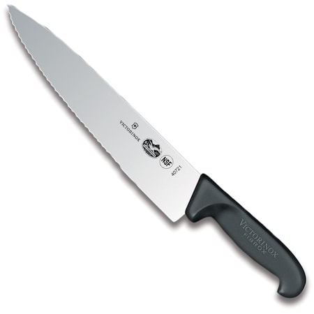 Swiss Army Brands 40721 Kitchen Fibrox Pro Blk Chef'S - Serrated, 10In Blade, Sandwich, Serrated VIC-5.2033.25